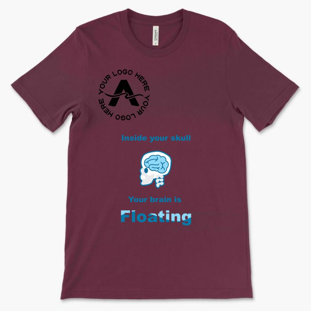 Inside your Skull Your Brain is Floating *With Your Logo*