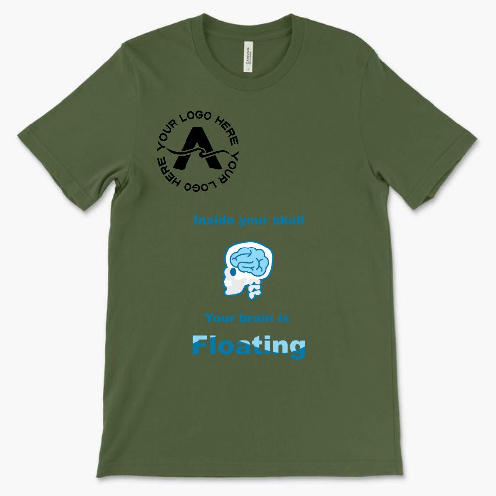 Inside your Skull Your Brain is Floating *With Your Logo*