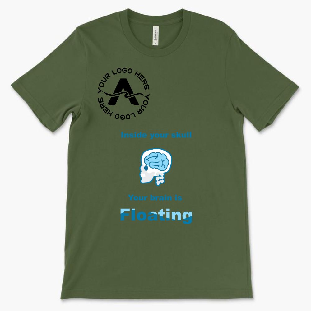 Inside your Skull Your Brain is Floating *With Your Logo*
