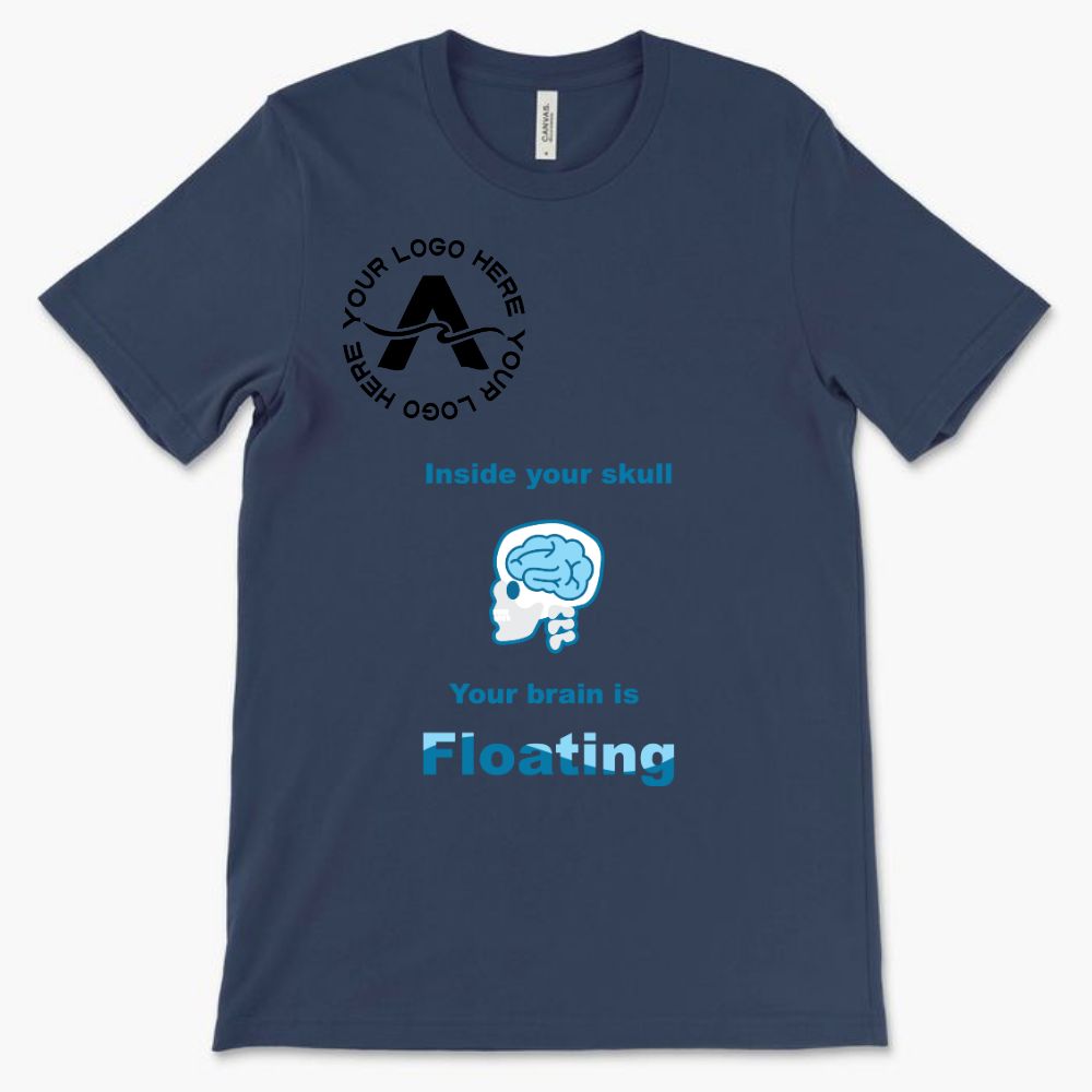 Inside your Skull Your Brain is Floating *With Your Logo*