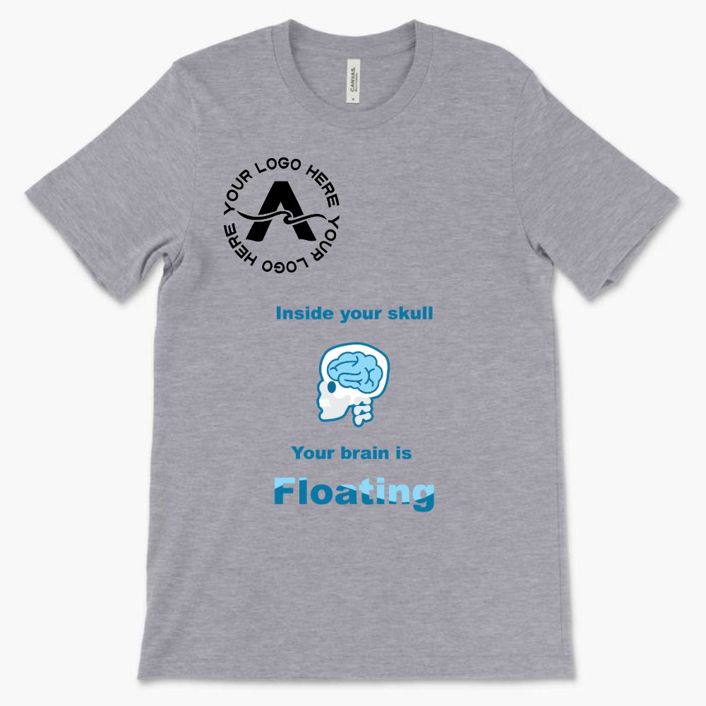 Inside your Skull Your Brain is Floating *With Your Logo*