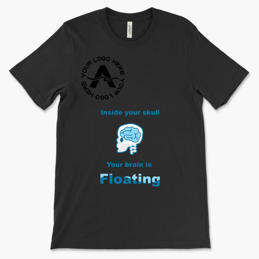 Inside your Skull Your Brain is Floating *With Your Logo*