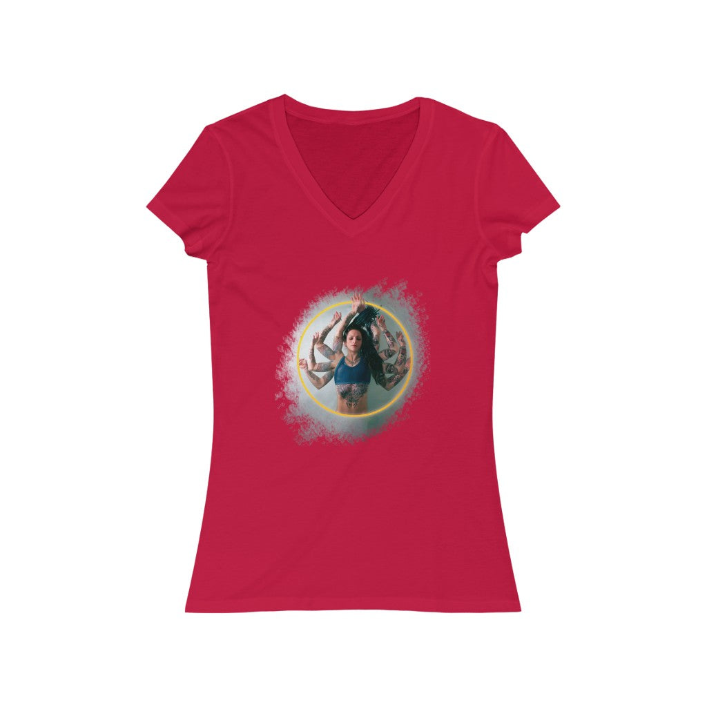 8 Arms - Short Sleeve V-Neck Tee