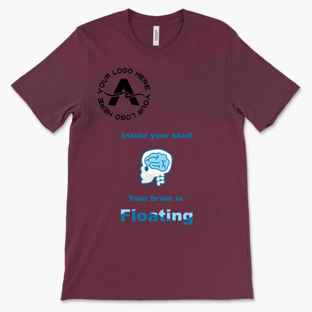 Inside your Skull Your Brain is Floating *With Your Logo*