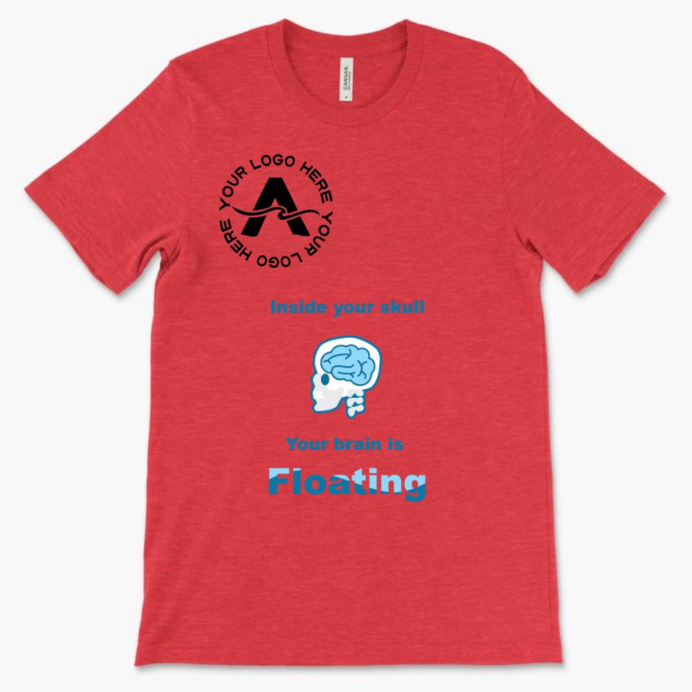 Inside your Skull Your Brain is Floating *With Your Logo*