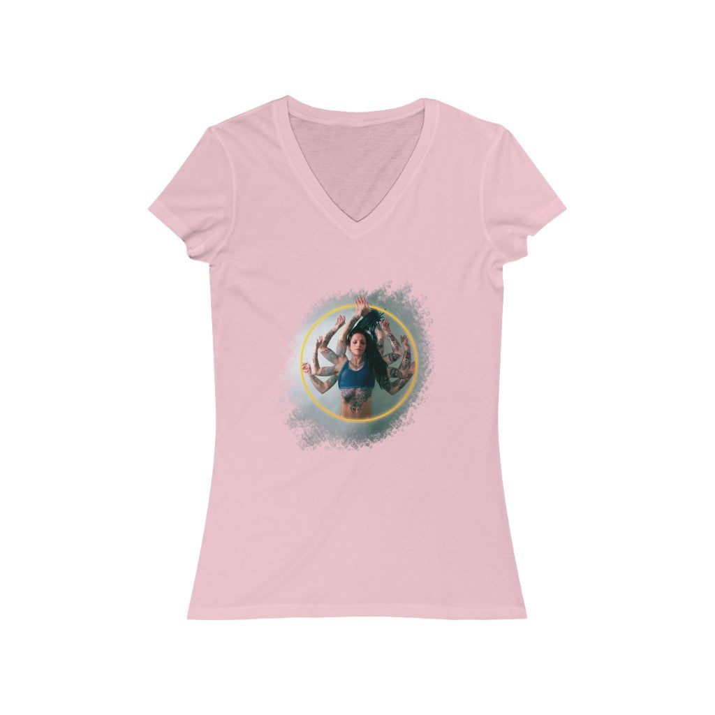 8 Arms - Short Sleeve V-Neck Tee