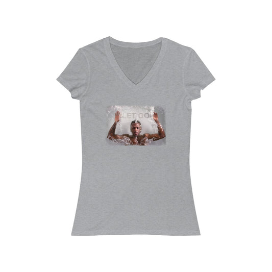 Let Go Splash -  Short Sleeve V-Neck Tee